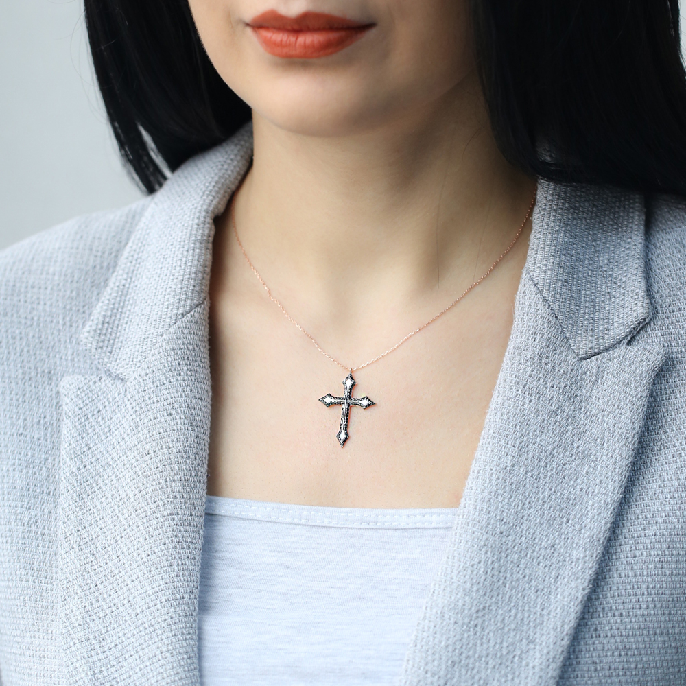 Gothic Cross Pendant Turkish Wholesale 925 Sterling Silver Handmade Jewelry